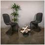 2_Set of 2 S-Frame Woven Chair, Black more views