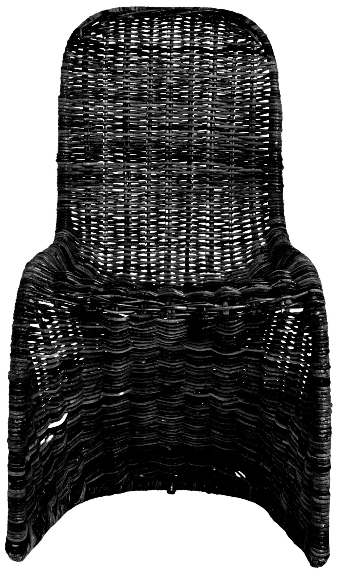 Image 5 Set of 2 S-Frame Woven Chair, Black more views