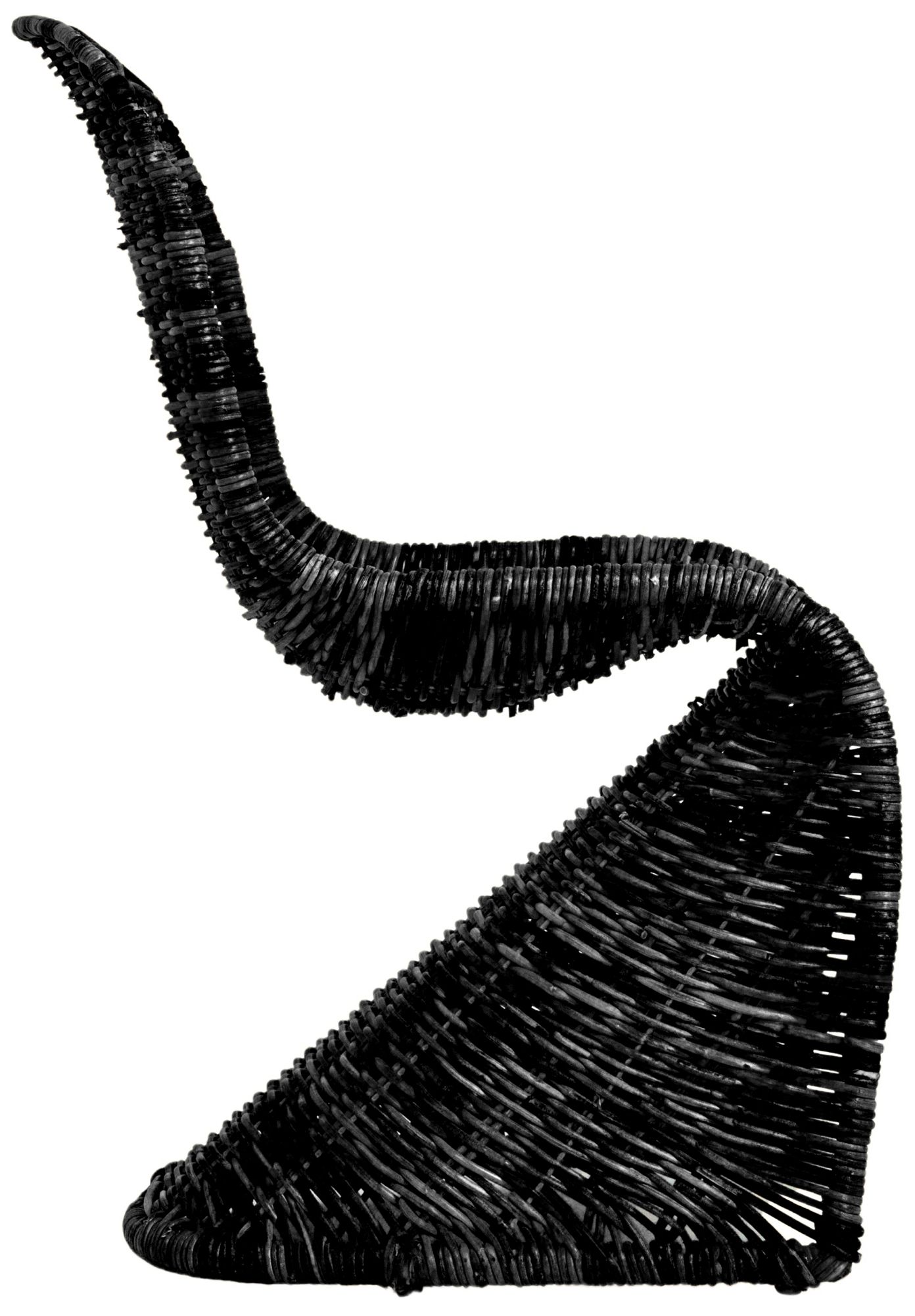 Image 6 Set of 2 S-Frame Woven Chair, Black more views