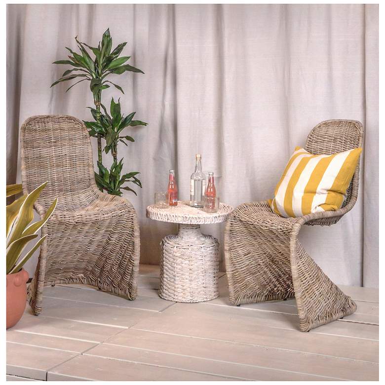 Image 2 Set of 2 S-Frame Woven Chair, Natural more views