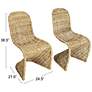 3_Set of 2 S-Frame Woven Chair, Natural more views