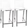 Set of 2 Sanborn 24" Clear Acrylic Counter Stools