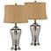 Set of 2 Sarasota Aged Glass Table Lamps