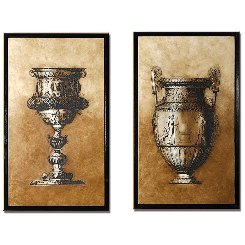 Image 1 Set of 2 Sienna Framed Goblet and Urn Wall Art Pieces