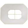 4_Set of 2 Springcrest Creme Cut Corner Shades 10x16x13 (Spider) more views