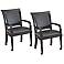 Set of 2 St. Croix Black Game Chairs