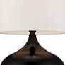 Set of 2 Steel Droplet 14 3/4"H Black Small Accent Lamps in scene