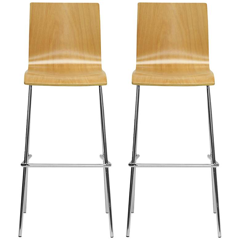 Image 1 Set of 2 Sydney Plywood Modern Dining Chairs