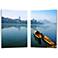 Set of 2 Traditional Travel 23 3/4" High Canvas Wall Art