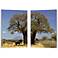 Set of 2 Tree of Life 23 3/4" High Canvas Wall Art