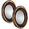 Set of 2 Tropea 17" Wide Convex Wall Mirrors
