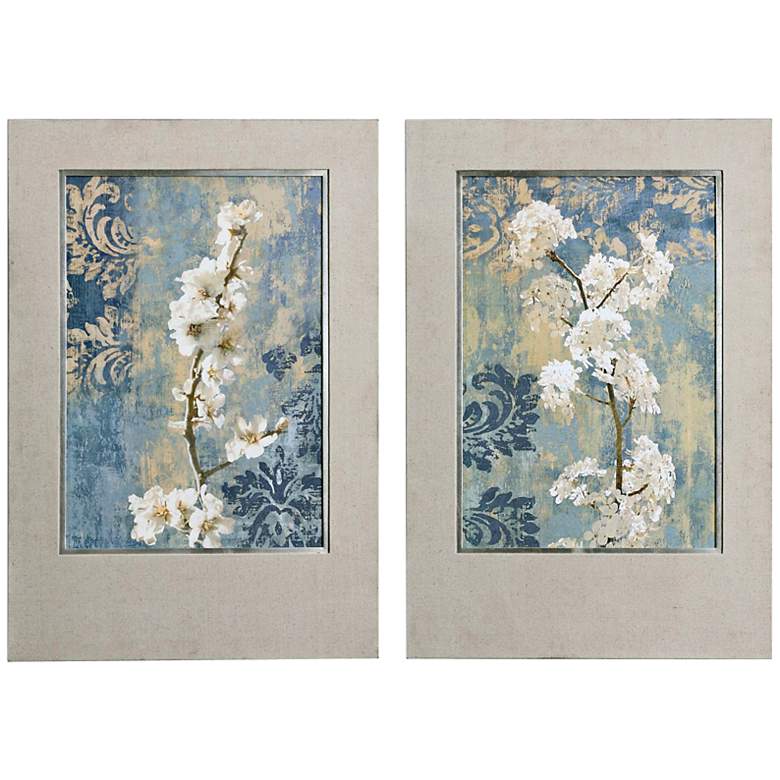 Image 1 Set Of 2 Uttermost 39 inch High Blossoms Framed Wall Art
