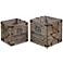 Set of 2 Uttermost Bouchard Solid Wood Crates