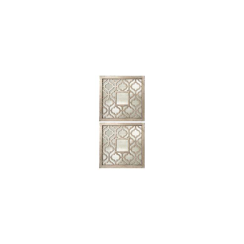 Image 2 Set of 2 Uttermost Silver Sorbolo Decorative Wall Mirrors