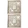 Set of 2 Uttermost Silver Sorbolo Decorative Wall Mirrors