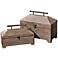 Set of 2 Uttermost Tadao Natural Wood Decorative Boxes