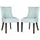 Set of 2 Villota Nailheads Light Blue Side Chair