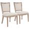 Set of 2 Westport Stone Wash Dining Chairs