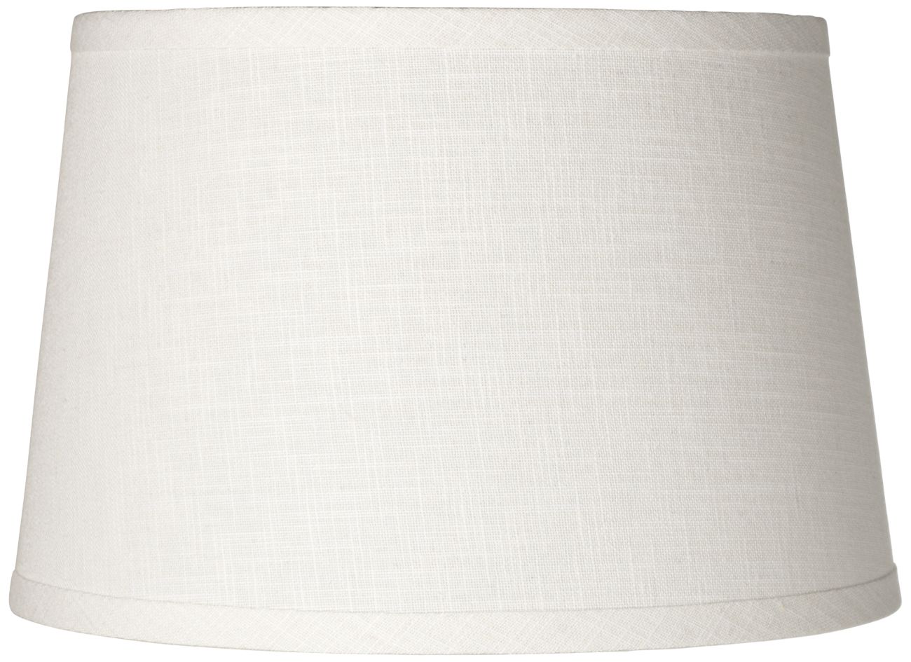 white tapered drum lamp shade