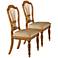 Set of 2 Wilshire Antique Pine Side Chairs