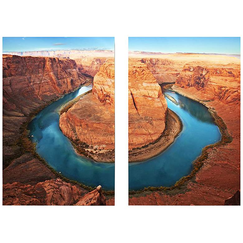Image 1 Set of 2 Wraparound Waterway I 23 3/4 inch High Wall Art