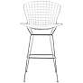 Set of 2 Zuo 27 1/ 2" Wire Chrome Bar Chairs in scene