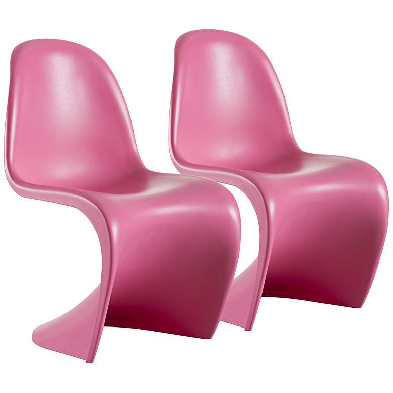 Image 1 Set of 2 Zuo Baby S Pink Kids Chairs