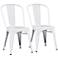 Set of 2 Zuo Elio White Dining Chairs