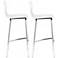 Set of 2 Zuo Escape White Counter Stools