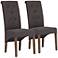 Set of 2 Zuo Hayes Valley Charcoal Gray Chairs