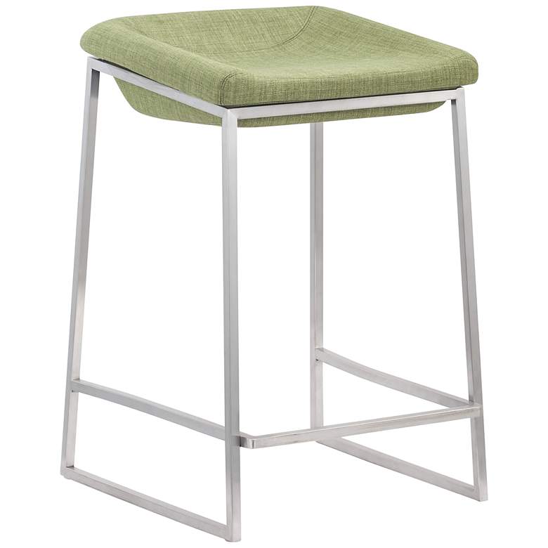 Image 1 Set of 2 Zuo Lids Green Counter Chairs