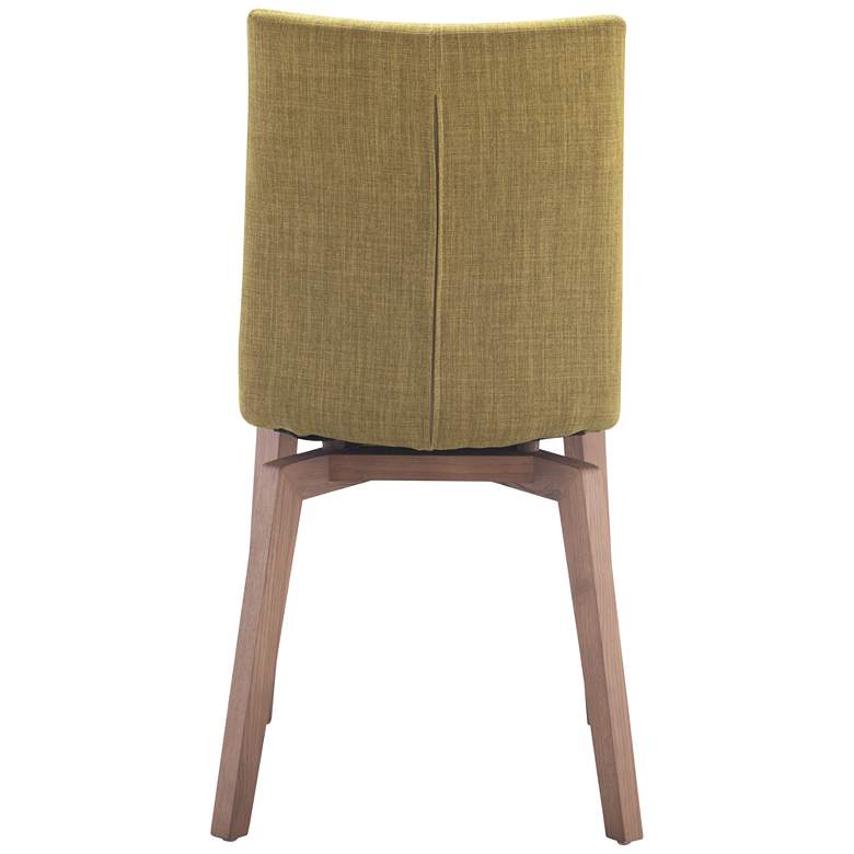 Image 5 Set of 2 Zuo Orebro Pea Green Accent Chairs more views
