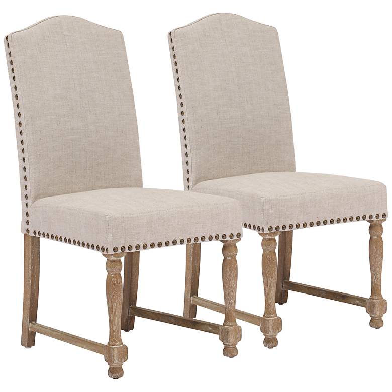 Image 1 Set of 2 Zuo Richmond Beige Chairs