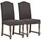 Set of 2 Zuo Richmond Charcoal Gray Chairs