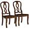 Set of 2 Zuo Tenderloin Distressed Natural Chairs