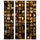 Set of 3 Galactic 40" High Textured Triptych Wall Art