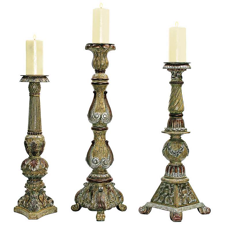 Image 1 Set of 3 Imperial Candlesticks