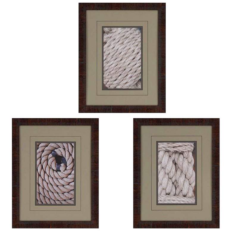 Image 1 Set of 3 Tie the Knot I 21 inch High Framed Wall Art Prints