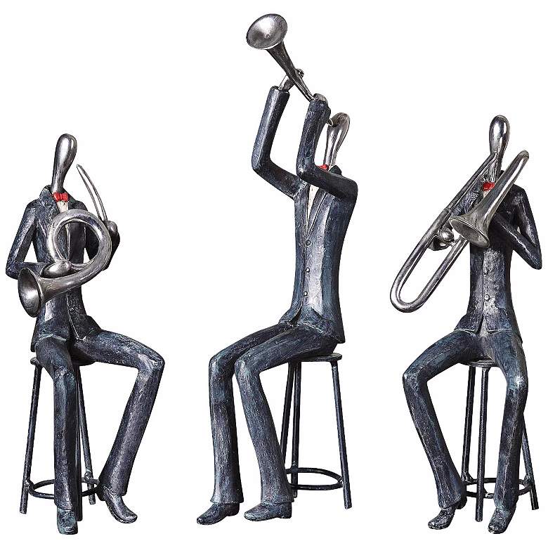 Image 1 Set of 3 Uttermost Jam Session Musician Sculptures