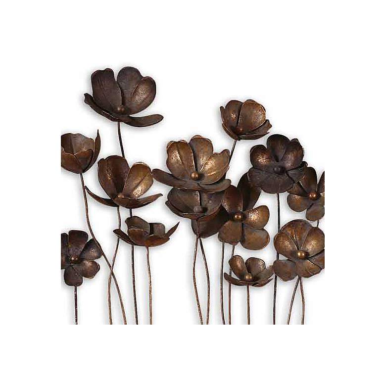 Image 3 Set of 3 Uttermost Tulips 40" Wide Metal Wall Art more views