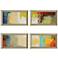 Set of 4 Aerial II 28" Wide Abstract Framed Wall Art 