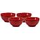 Set of 4 Fun Factory Red Dipping Bowls