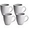 Set of 4 Fun Factory White Cafe Latte Cups