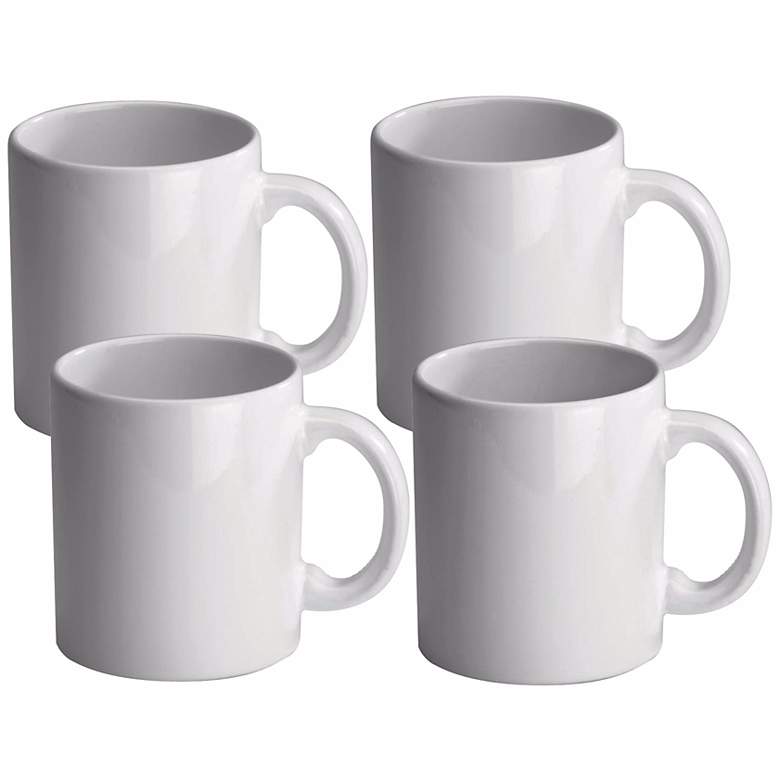Image 1 Set of 4 Fun Factory White Mugs