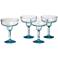 Set of 4 Glacier Blue 16 Oz. Polycarbonate Margarita Glasses