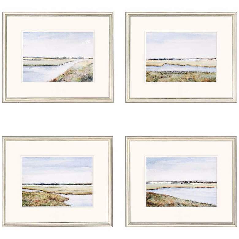 Image 1 Set of 4 Marshes 22 inch Wide Wall Art