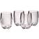 Set of 4 Osteria Bordeaux Unbreakable Stemless Wine Glasses