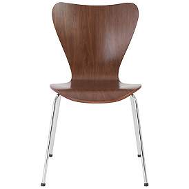 Image2 of Set of 4 Tendy Pro Stack Walnut Side Chairs more views
