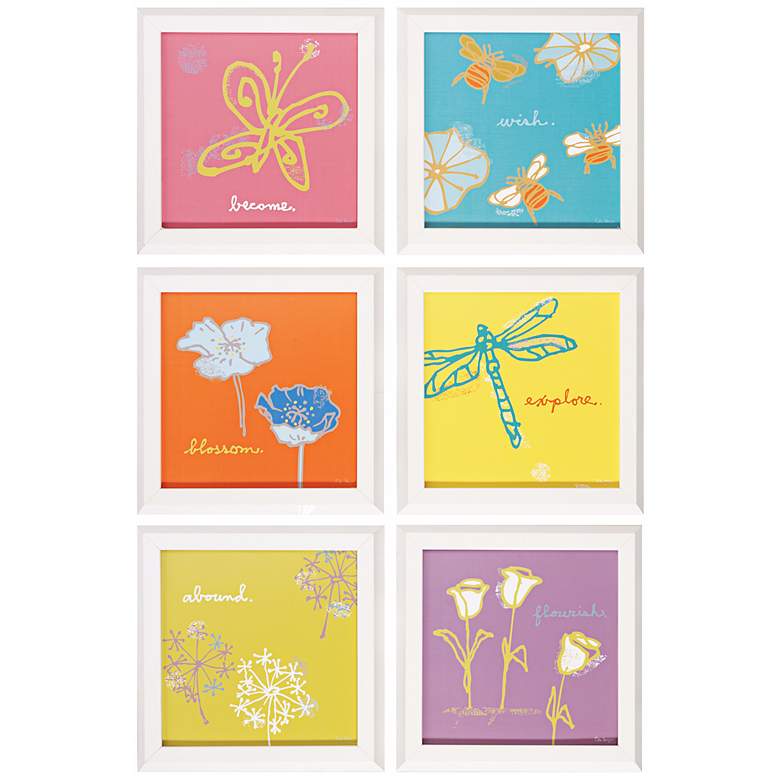 Image 1 Set of 6 Nature Square 12 inch Graphic Wall Art