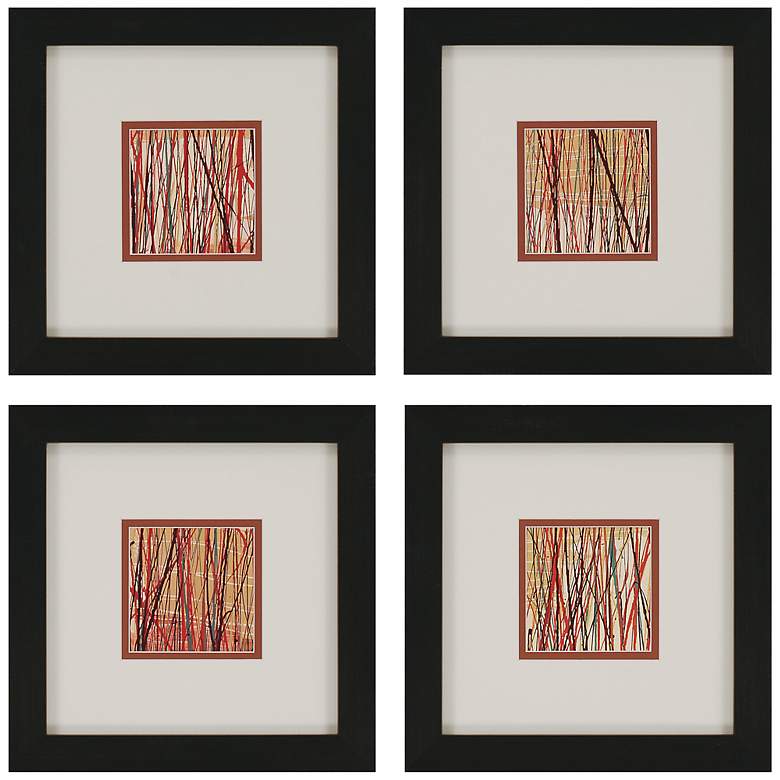 Image 1 Set of Four Matrix Framed Wall Art